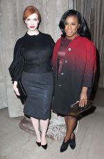 CHRISTINA HENDRICKS at Zac Posen Fashion Show in New York