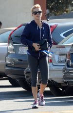 CLAIRE HOLT in Leggings Out and About in Los Angeles
