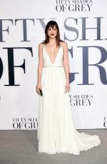 DAKOTA JOHNSON at Fifty Shades of Grey Premiere in London