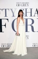 DAKOTA JOHNSON at Fifty Shades of Grey Premiere in London