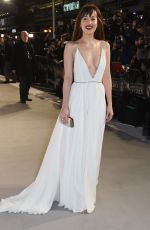 DAKOTA JOHNSON at Fifty Shades of Grey Premiere in London