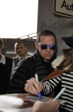 DAKOTA JOHNSON at Tegel Airport in Berlin