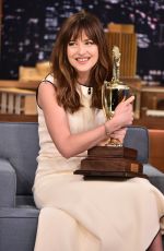 DAKOTA JOHNSON at The Tonight Show in New York