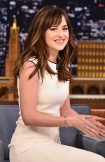 DAKOTA JOHNSON at The Tonight Show Starring Jimmy Fallon in New York