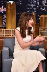 DAKOTA JOHNSON at The Tonight Show Starring Jimmy Fallon in New York