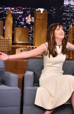 DAKOTA JOHNSON at The Tonight Show Starring Jimmy Fallon in New York