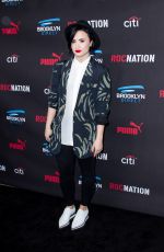 DEMI LOVATO at Roc Nation Grammy Brunch in Beverly Hills