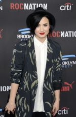 DEMI LOVATO at Roc Nation Grammy Brunch in Beverly Hills