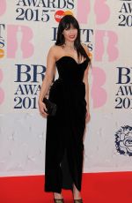DIASY LOWE at Brit Awards 2015 in London