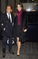ELIZABETH HURLEY at Giancarlo Giammetti Birthday Party in Madrid