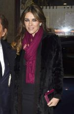 ELIZABETH HURLEY at Giancarlo Giammetti Birthday Party in Madrid