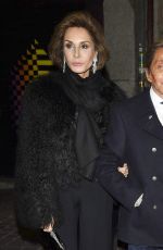 ELIZABETH HURLEY at Giancarlo Giammetti Birthday Party in Madrid