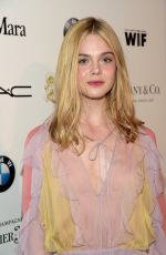 ELLE FANNING at Women in Film Pre-oscar Cocktail Party in Los Angeles