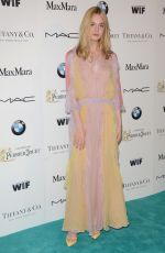 ELLE FANNING at Women in Film Pre-oscar Cocktail Party in Los Angeles