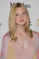 ELLE FANNING at Women in Film Pre-oscar Cocktail Party in Los Angeles