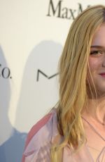 ELLE FANNING at Women in Film Pre-oscar Cocktail Party in Los Angeles