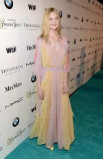 ELLE FANNING at Women in Film Pre-oscar Cocktail Party in Los Angeles