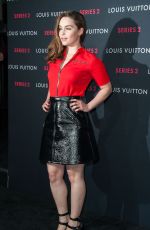 EMILIA CLARKE at Louis Vuitton Series 2 Exhibition in Hollywood