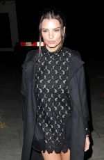 EMILY RATAJKOWSKI at Giles Deacon Fashion Show in London