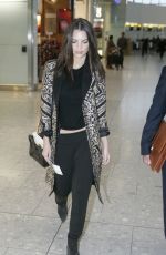 EMILY RATAJKOWSKI at Heathrow Airport in London