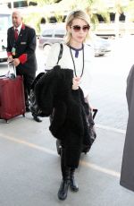 EMMA ROBERTS at LAX Airport in Los Angeles 1102