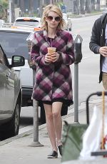 EMMA ROBERTS heading to a Caffe in Los Angeles 0702