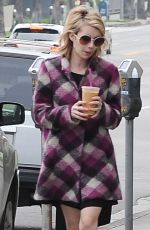 EMMA ROBERTS heading to a Caffe in Los Angeles 0702