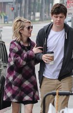 EMMA ROBERTS heading to a Caffe in Los Angeles 0702