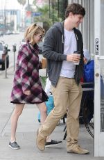 EMMA ROBERTS heading to a Caffe in Los Angeles 0702