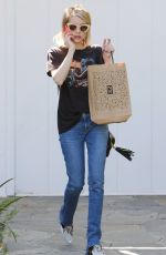 EMMA ROBERTS in Jeans Out Shopping in West Hollywood