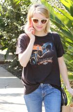EMMA ROBERTS in Jeans Out Shopping in West Hollywood