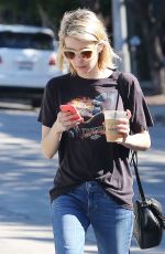 EMMA ROBERTS in Jeans Out Shopping in West Hollywood