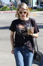 EMMA ROBERTS in Jeans Out Shopping in West Hollywood