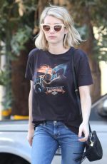 EMMA ROBERTS in Jeans Out Shopping in West Hollywood