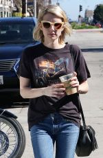 EMMA ROBERTS in Jeans Out Shopping in West Hollywood
