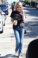 EMMA ROBERTS in Jeans Out Shopping in West Hollywood