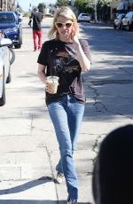 EMMA ROBERTS in Jeans Out Shopping in West Hollywood