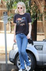EMMA ROBERTS in Jeans Out Shopping in West Hollywood