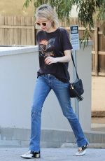 EMMA ROBERTS in Jeans Out Shopping in West Hollywood