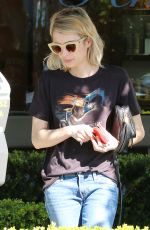 EMMA ROBERTS in Jeans Out Shopping in West Hollywood