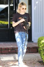 EMMA ROBERTS in Jeans Out Shopping in West Hollywood
