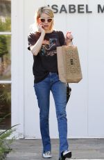 EMMA ROBERTS in Jeans Out Shopping in West Hollywood