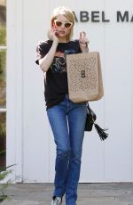 EMMA ROBERTS in Jeans Out Shopping in West Hollywood