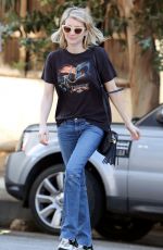 EMMA ROBERTS in Jeans Out Shopping in West Hollywood