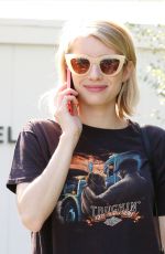 EMMA ROBERTS in Jeans Out Shopping in West Hollywood