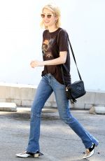 EMMA ROBERTS in Jeans Out Shopping in West Hollywood