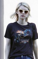 EMMA ROBERTS in Jeans Out Shopping in West Hollywood