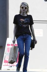 EMMA ROBERTS in Jeans Out Shopping in West Hollywood