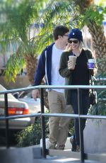 EMMA ROBERTS Leaves a Coffee Bean and Tea Leaf in Los Angeles