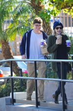 EMMA ROBERTS Leaves a Coffee Bean and Tea Leaf in Los Angeles